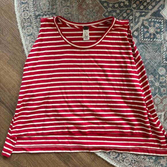 Free People We The Free Madness Striped Muscle Tee - Picture 2 of 7